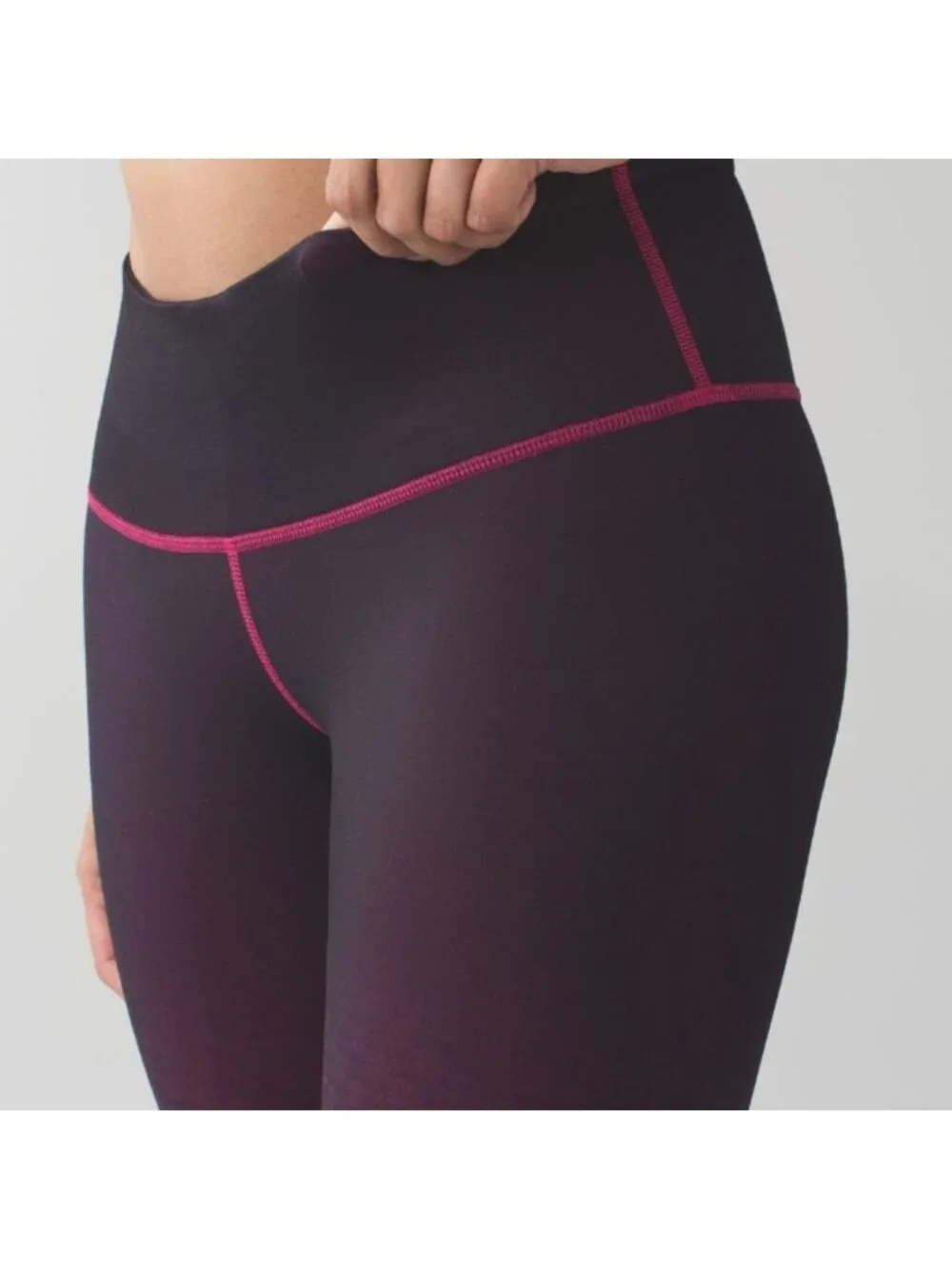 Lululemon Wunder Under Pant III SE Deep Dive Dip Berry Rumble Black
